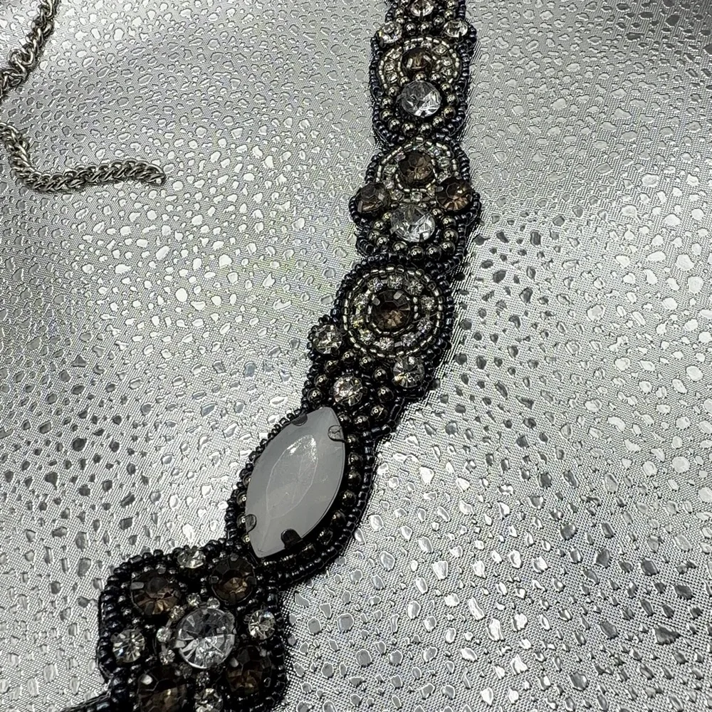 Elegant Silver and White Belt
